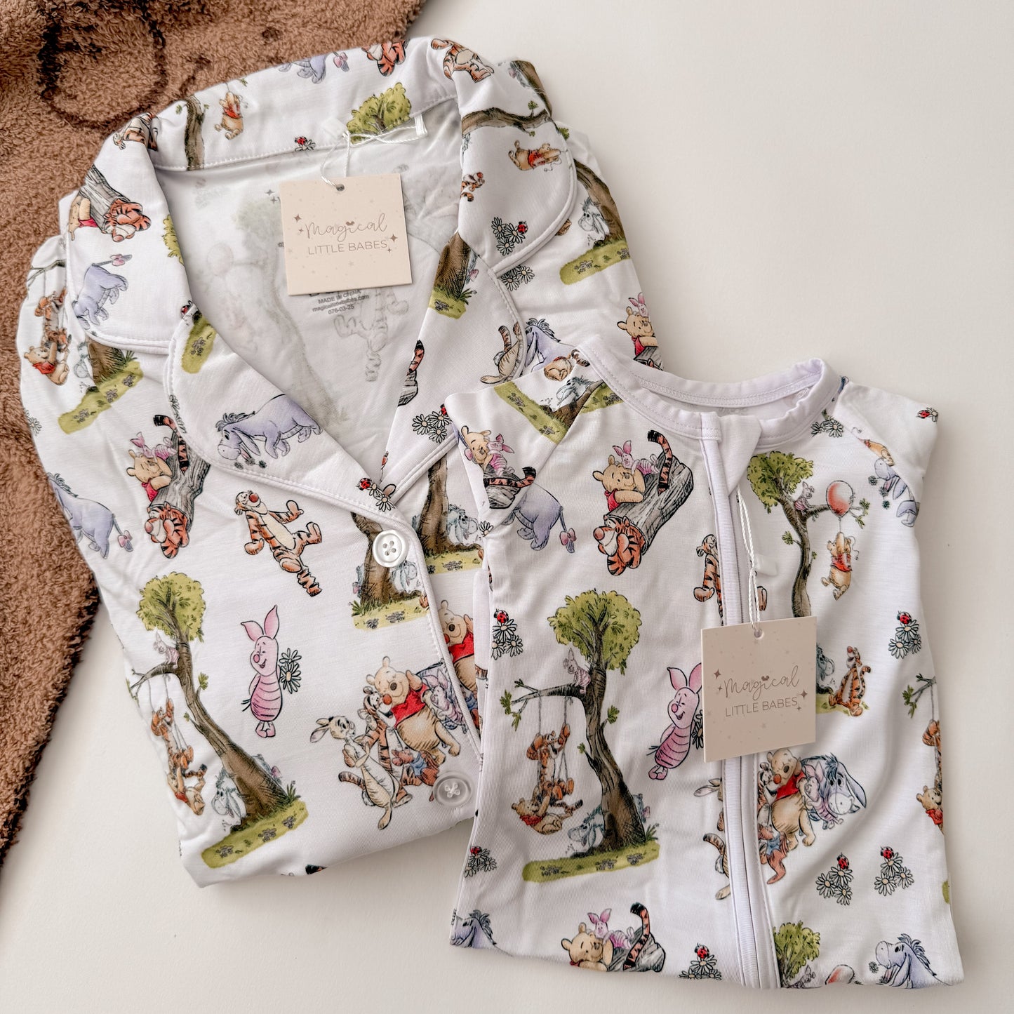 Hundred Acres Bamboo PJ Romper/ Two Piece LONG Sleeve Set*READY TO SHIP