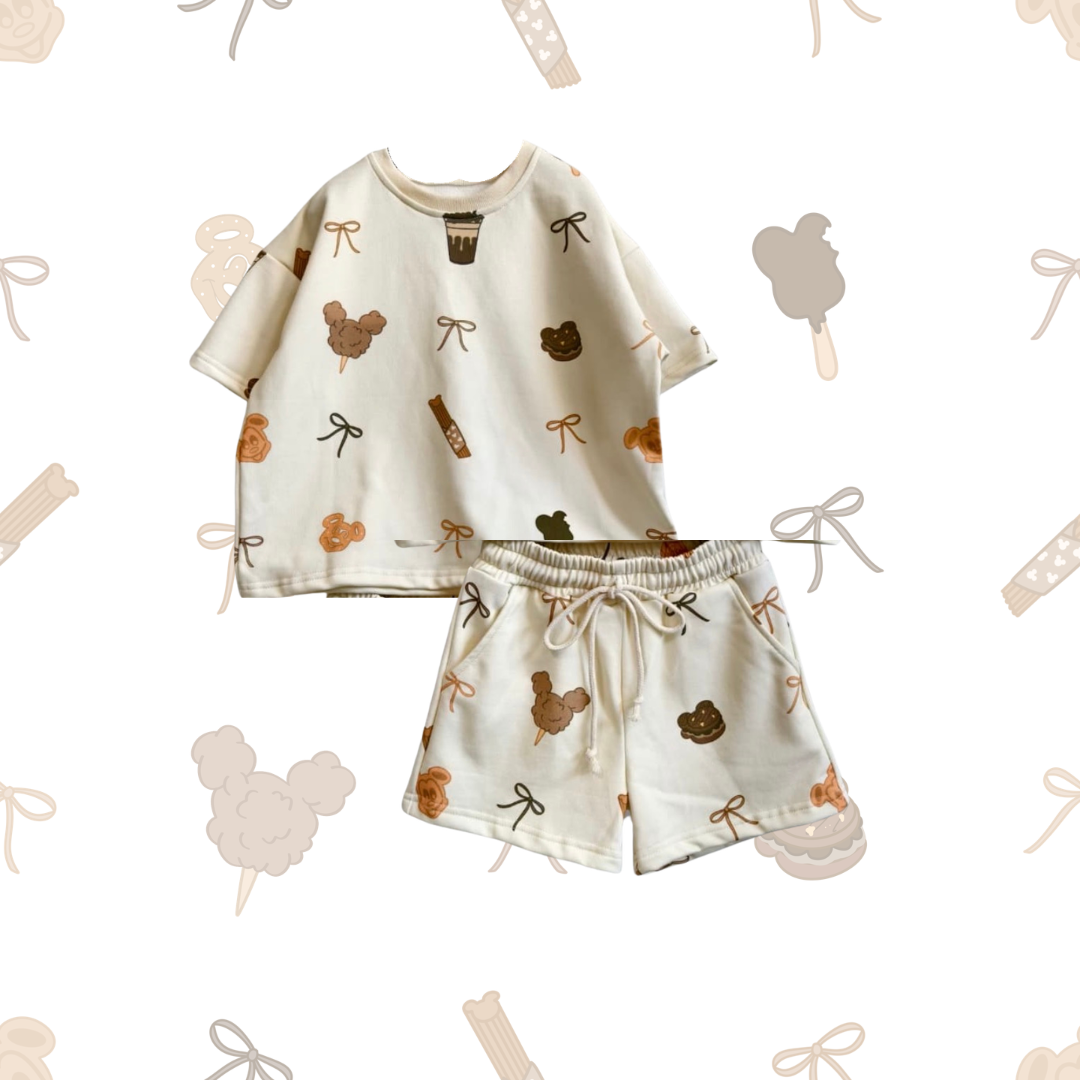 Neutral Snacks French Terry Oversized Two Piece Set