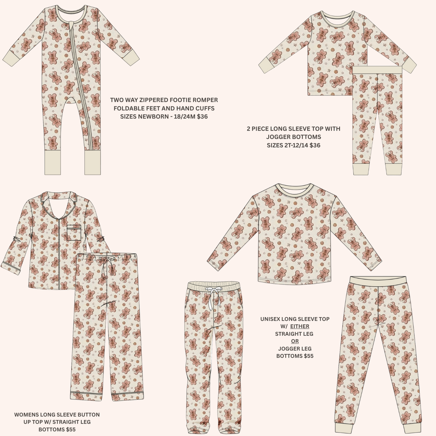 GINGERBREAD MAGIC FAMILY MATCHING BAMBOO