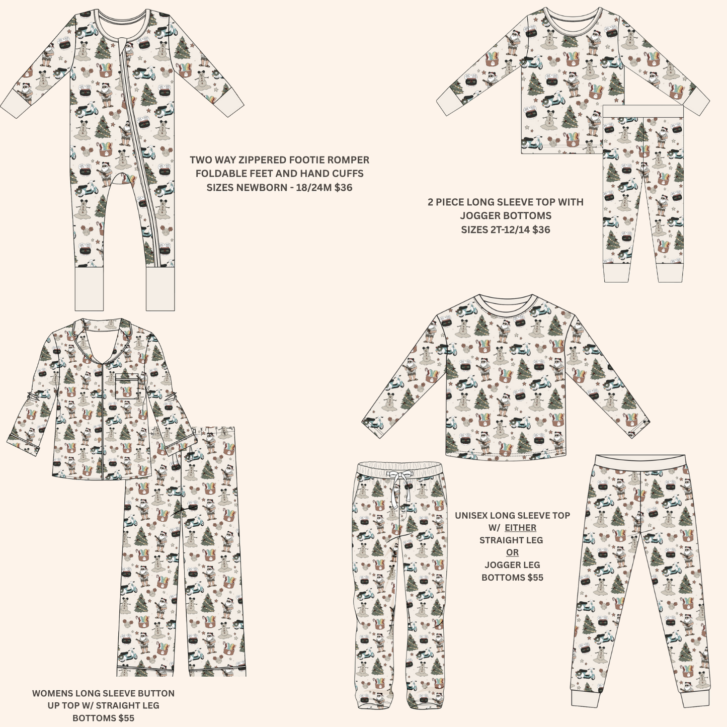 MELE KALIKIMAKA FAMILY MATCHING BAMBOO