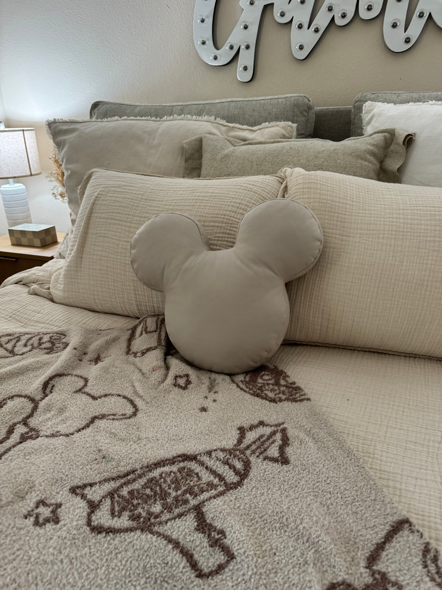 Mouse Head Pillow* READY TO SHIP