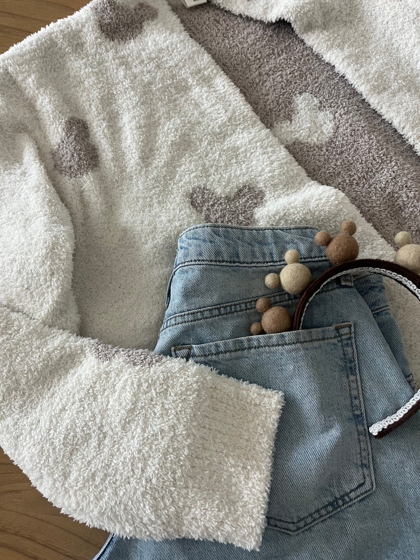 Neutral Mouse Cardigan *READY TO SHIP