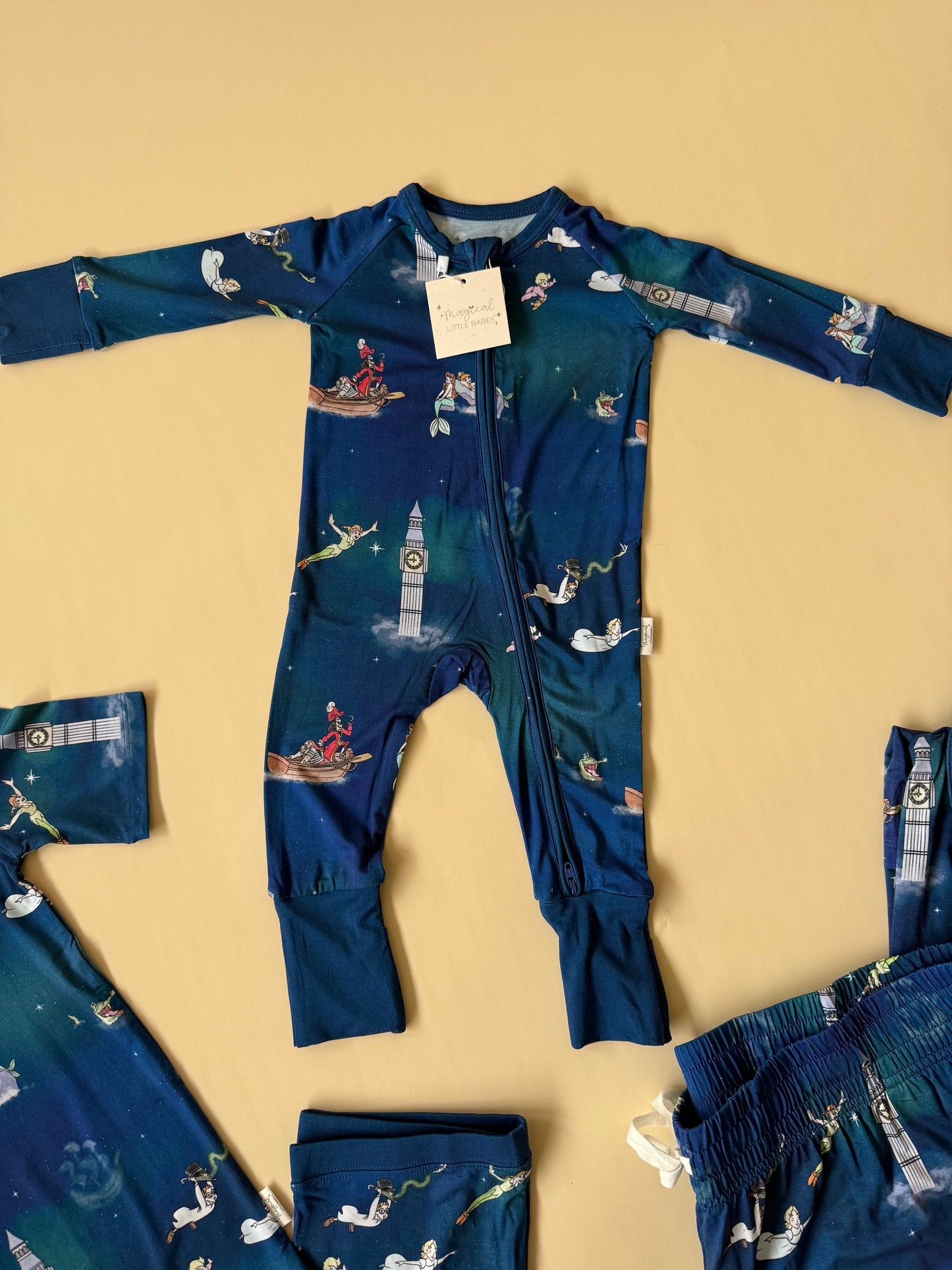 Never Grow Up Bamboo PJ Romper/ Two Piece Set*READY TO SHIP