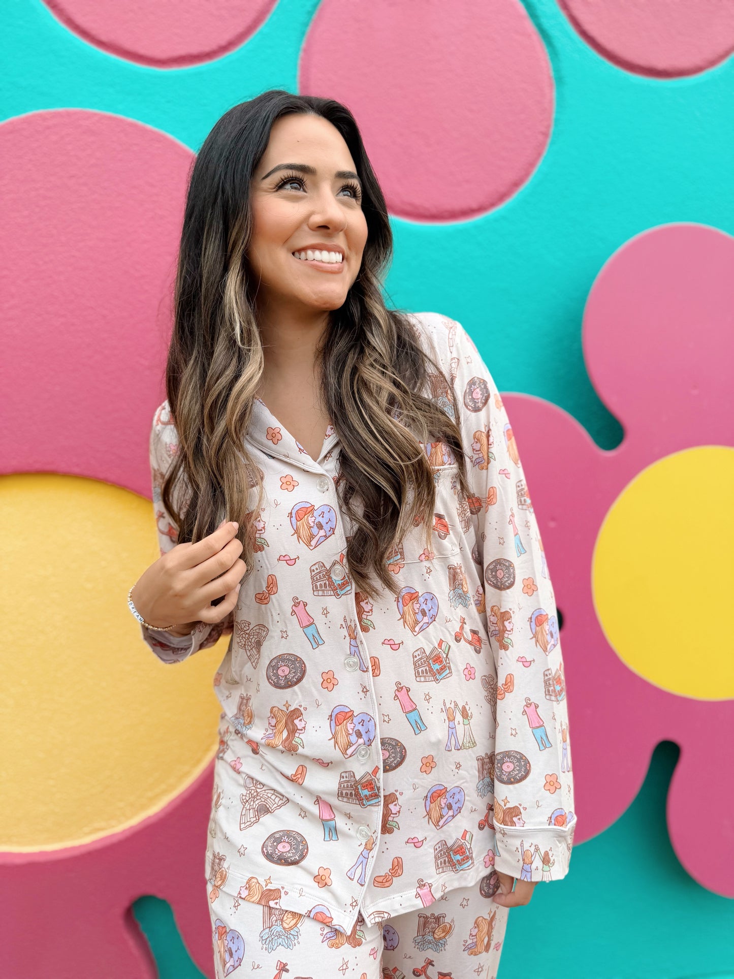 Hey Now Bamboo PJ Two Piece LONG Sleeve Set*READY TO SHIP