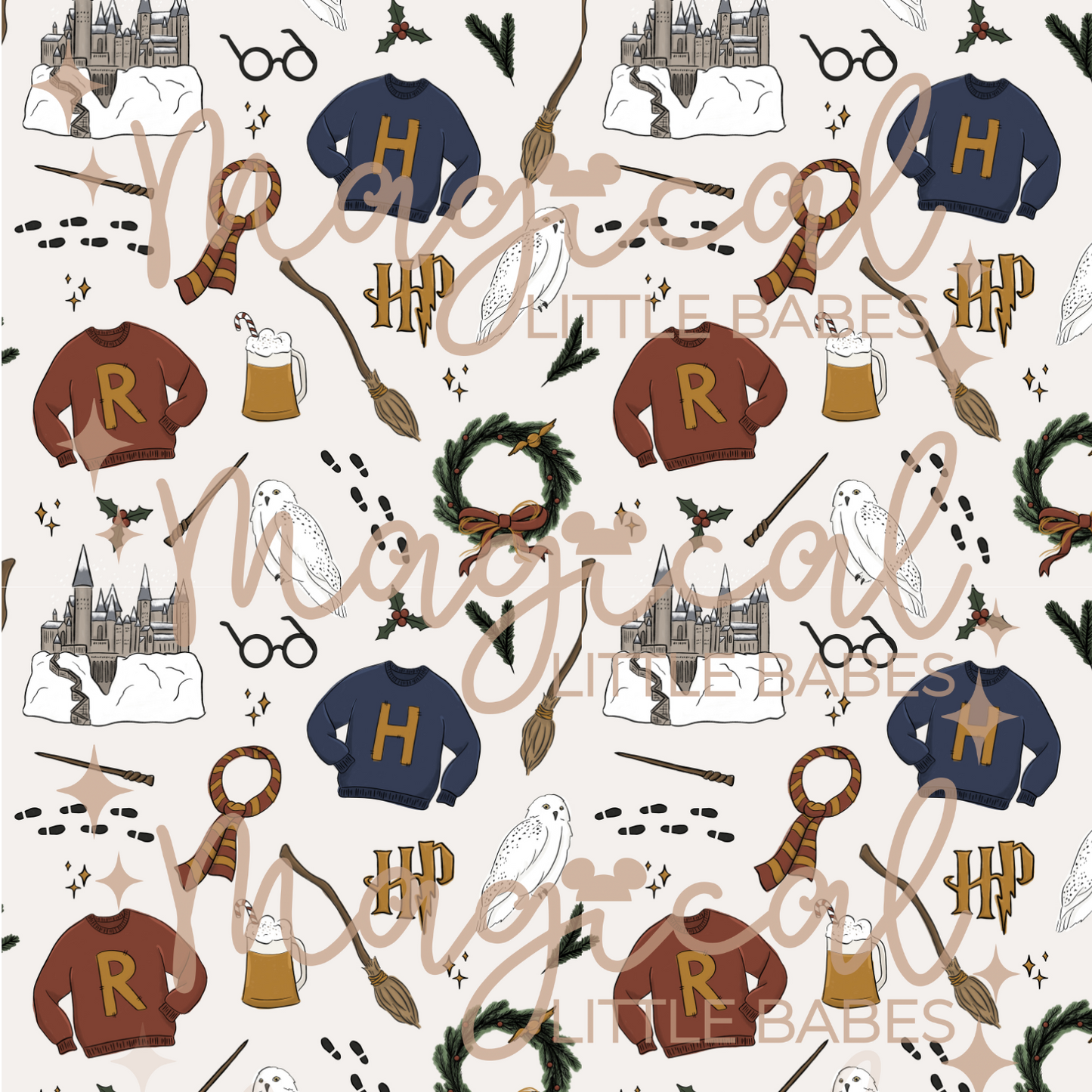 HOLLY JOLLY HARRY FAMILY MATCHING BAMBOO