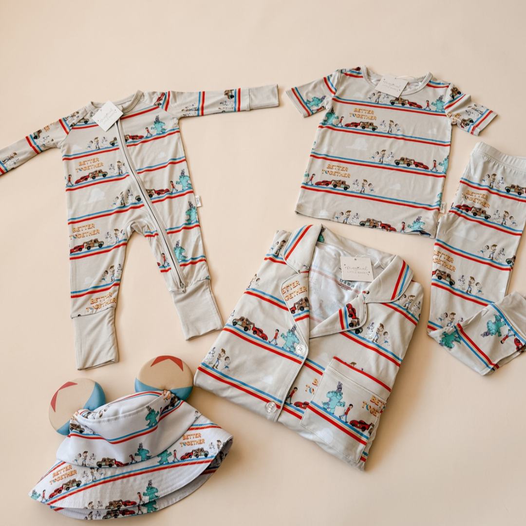 Better Together Bamboo PJ Romper/ Two Piece Set*READY TO SHIP