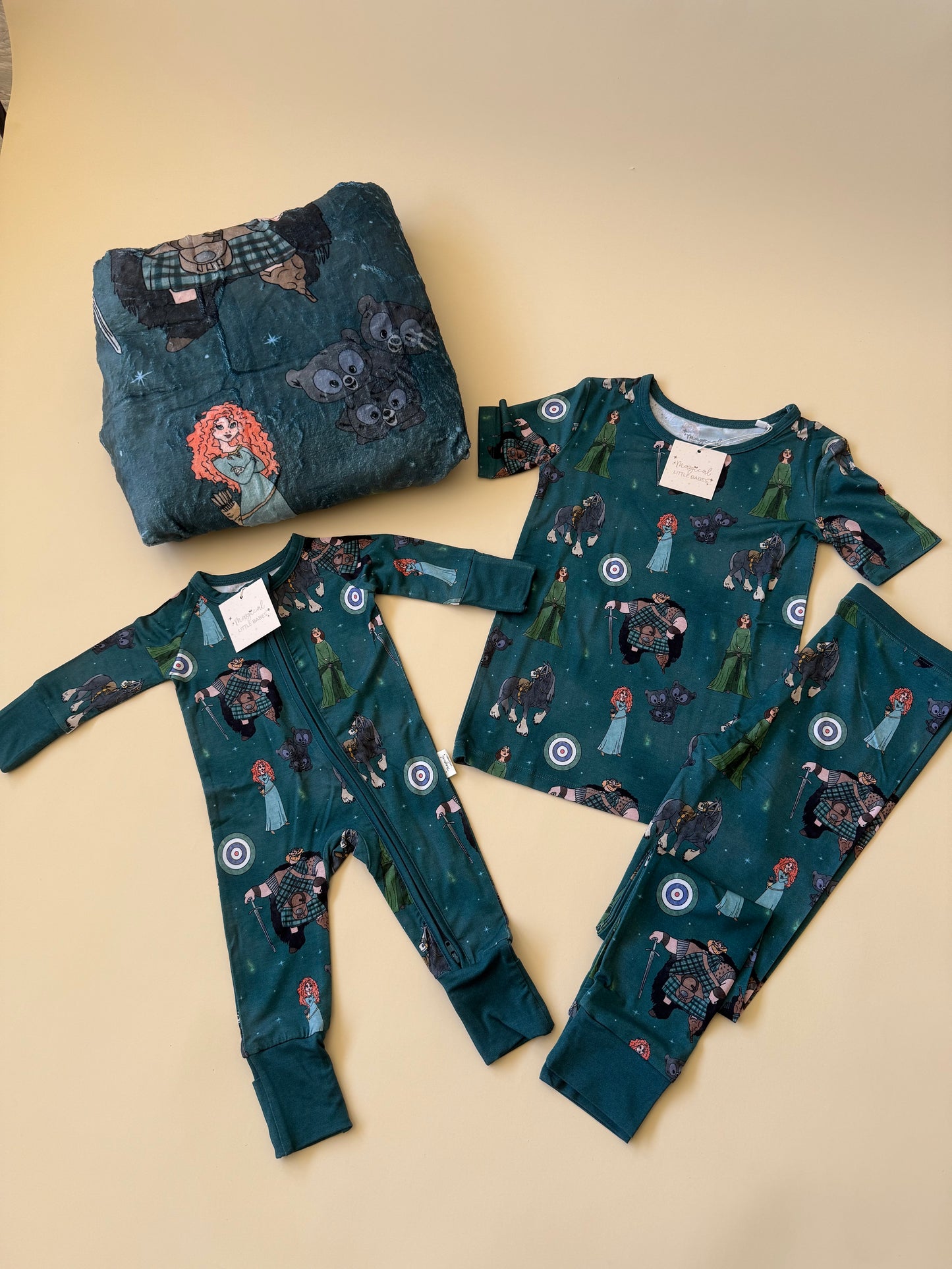 BRAVE Bamboo PJ Romper/ Two Piece Set*READY TO SHIP