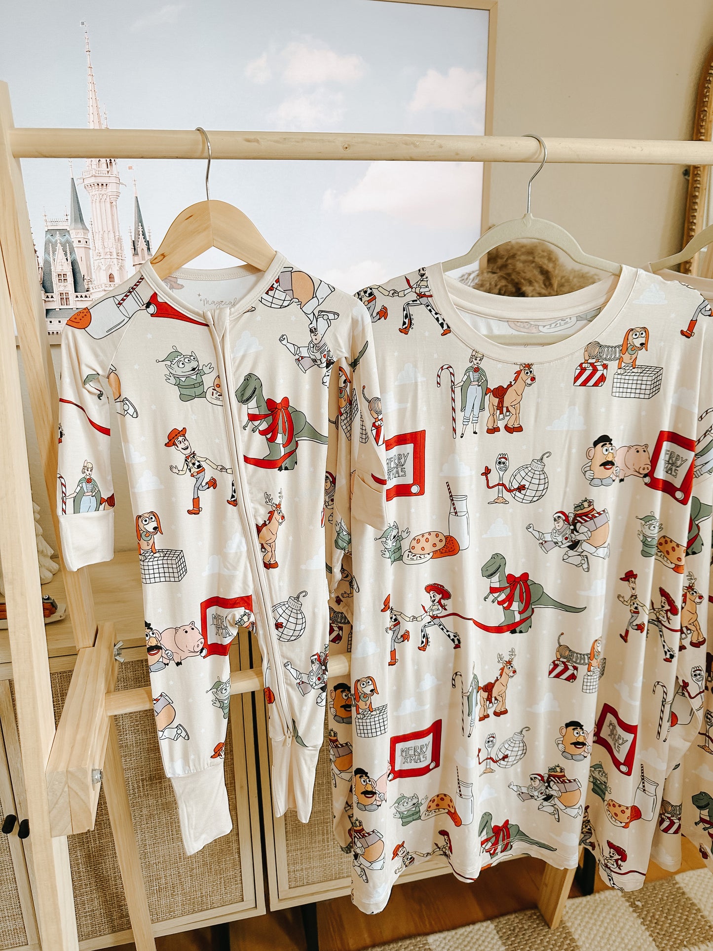 Toys on Christmas Morning Bamboo PJs *READY TO SHIP