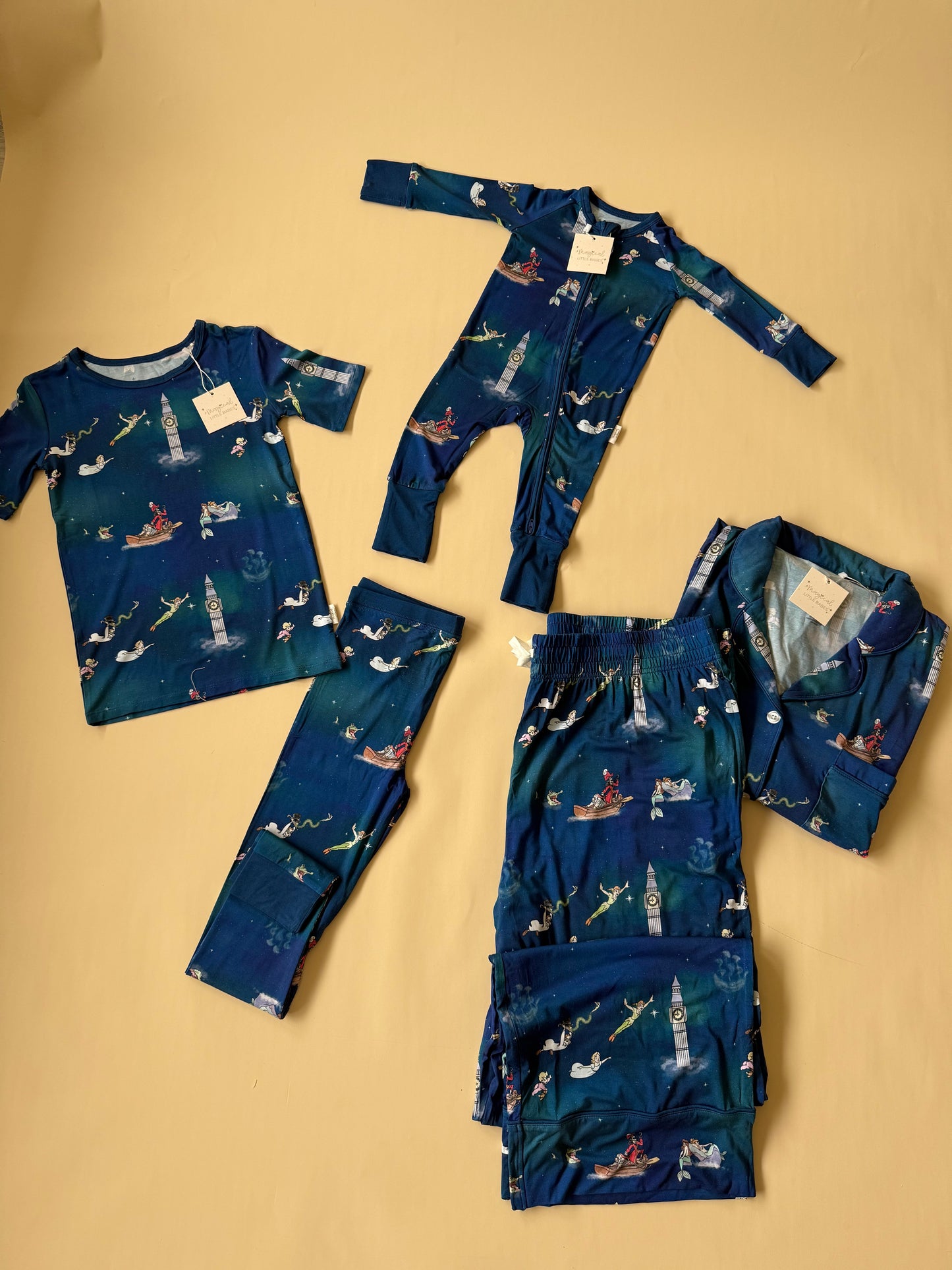 Never Grow Up Bamboo PJ Romper/ Two Piece Set*READY TO SHIP