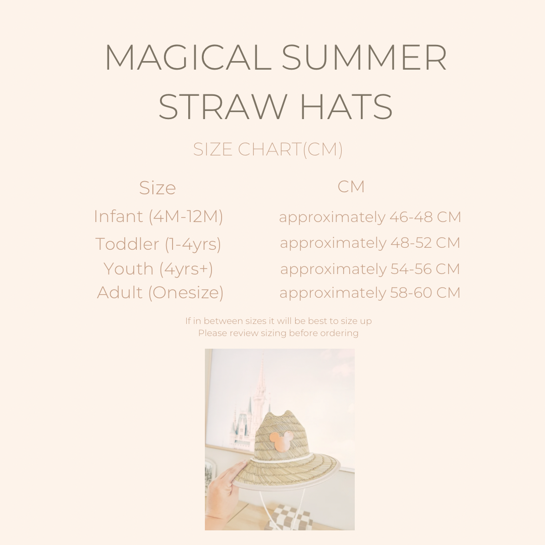Summer Straw Hat  *ready to ship