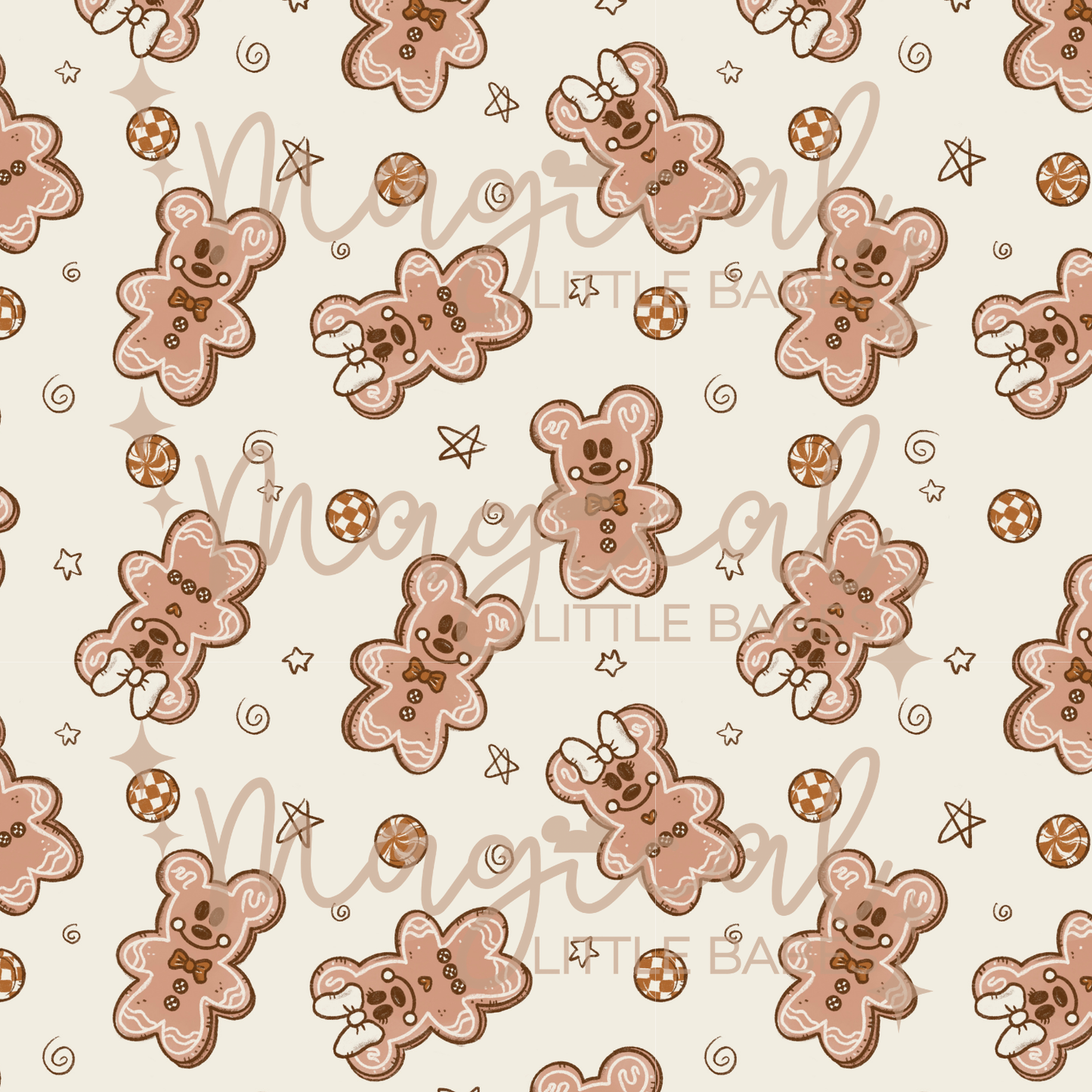 GINGERBREAD MAGIC FAMILY MATCHING BAMBOO