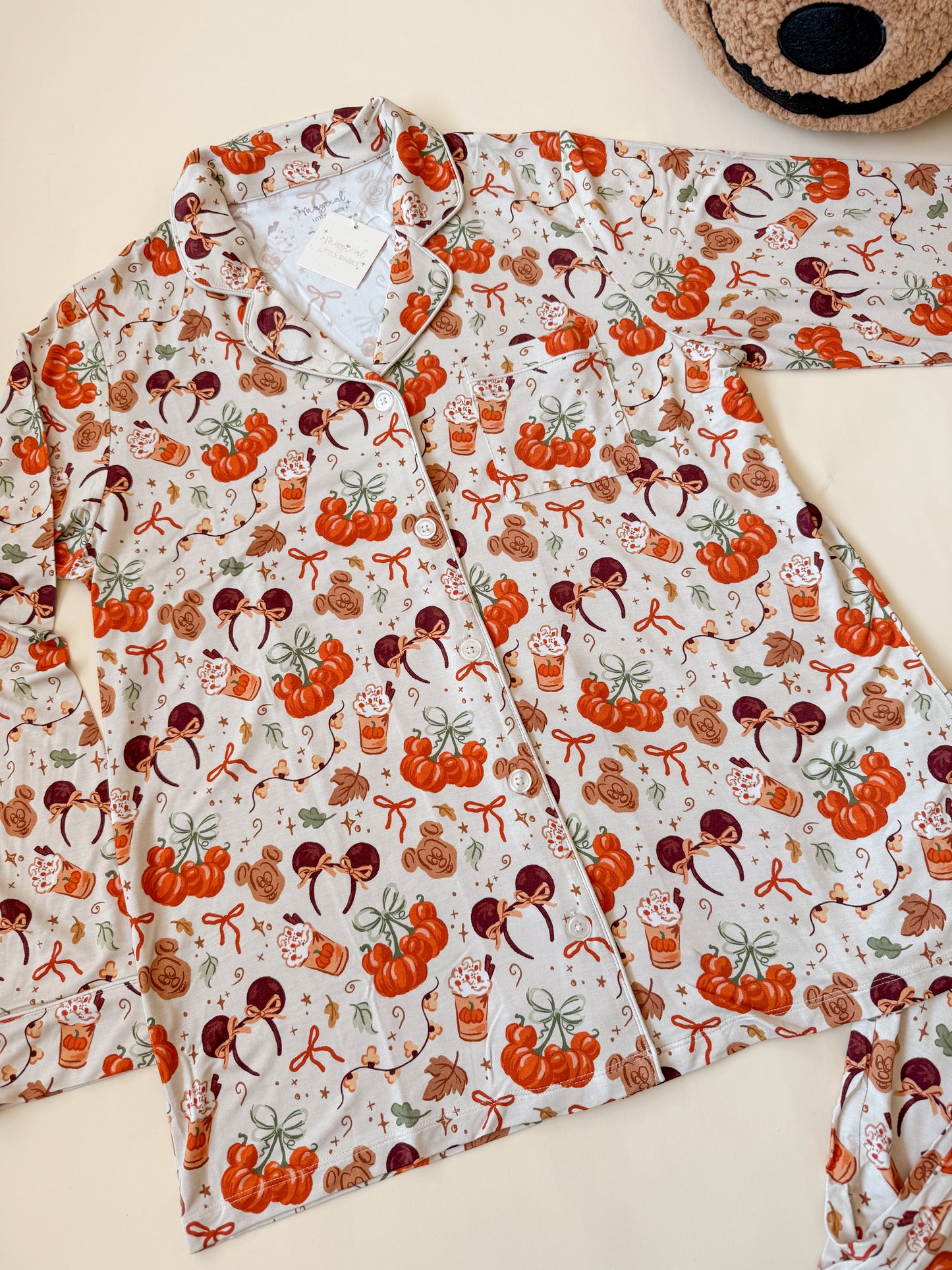 Fall Magic Bamboo PJ Romper/ Two Piece LONG Sleeve Set*READY TO SHIP