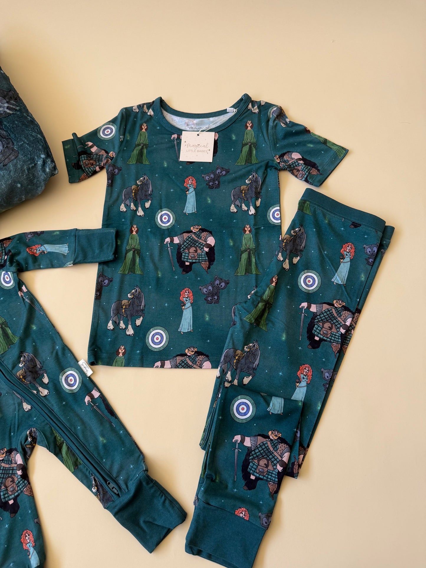 BRAVE Bamboo PJ Romper/ Two Piece Set*READY TO SHIP