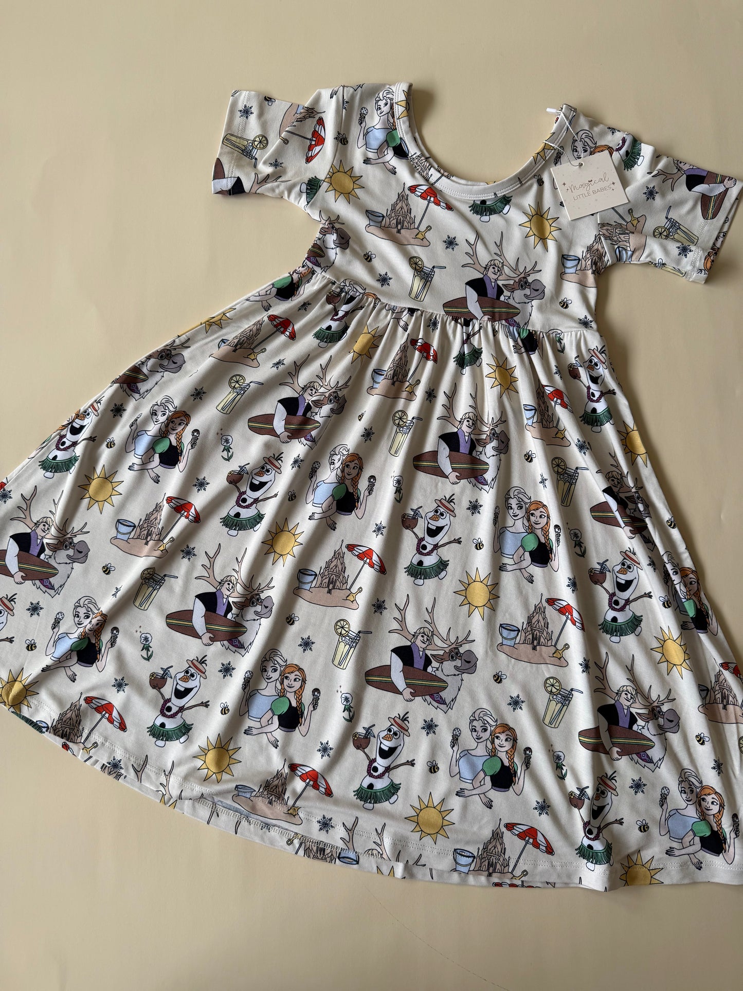 In Summer Bamboo PJ Romper/ Two Piece SHORT Sleeve Set*READY TO SHIP
