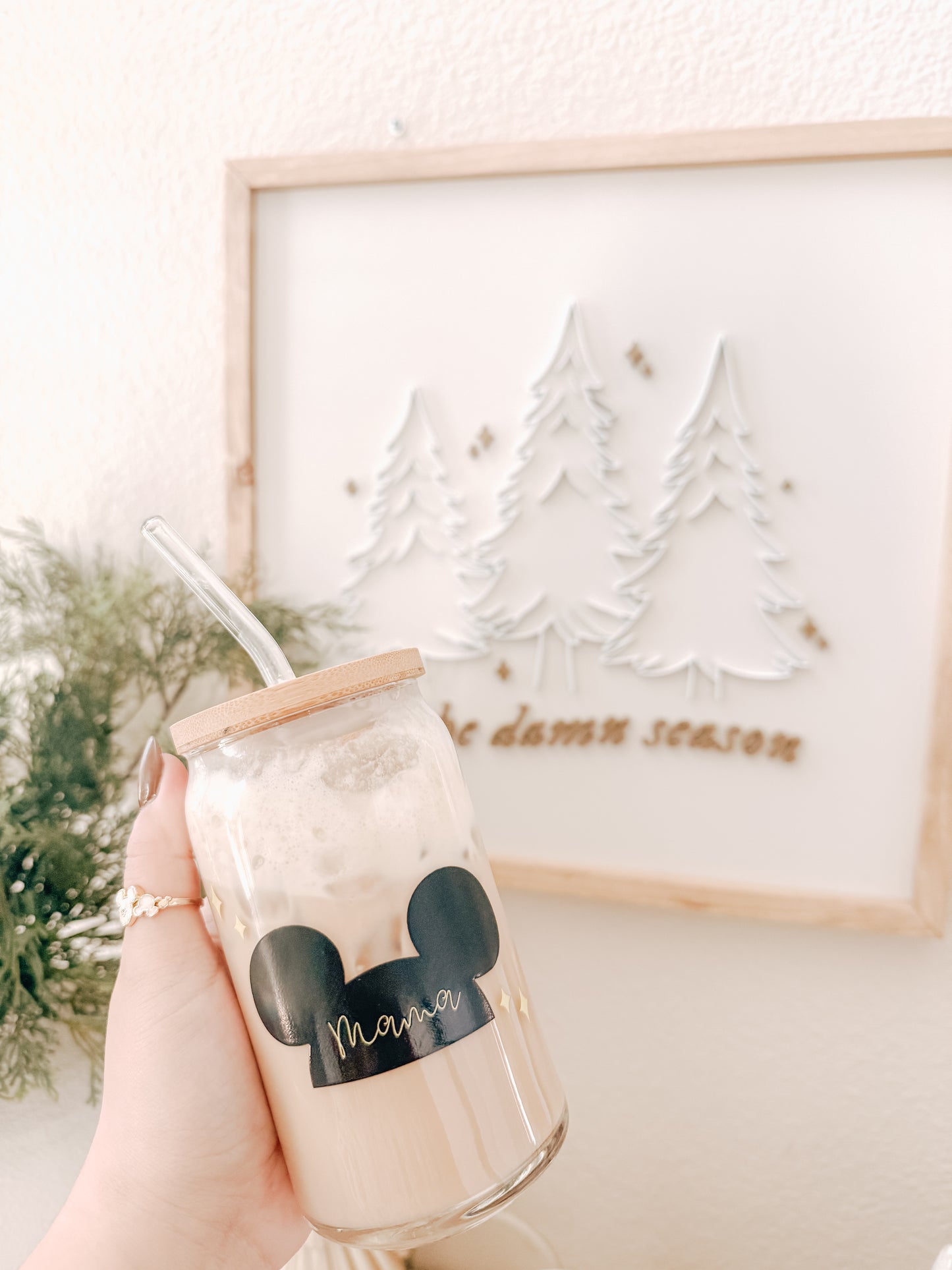 Magical Mama Hat Glass Can Set