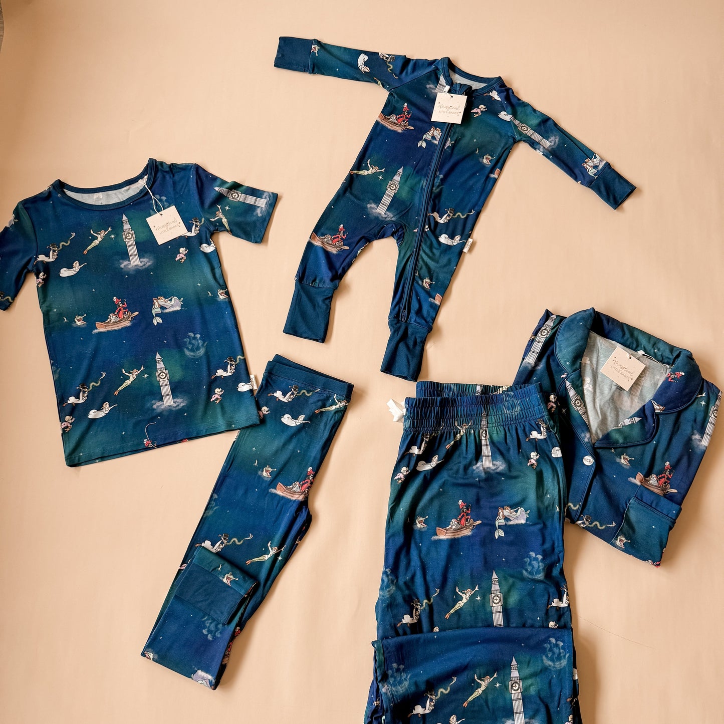 Never Grow Up Bamboo PJ Romper/ Two Piece Set*READY TO SHIP