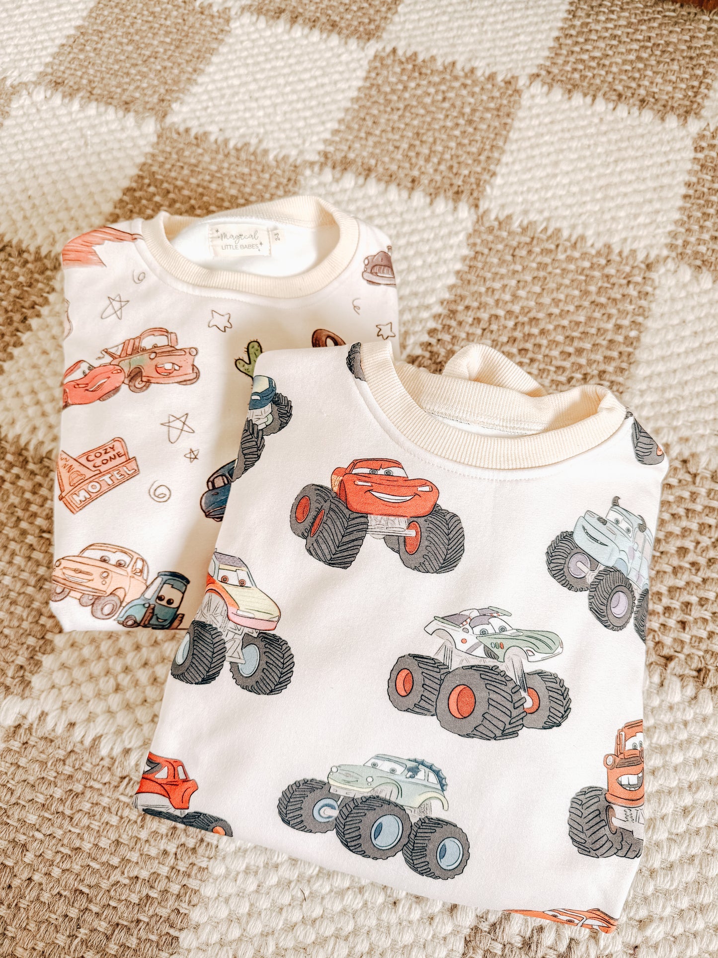 Monster Trucks SWEAT PANT Suit Oversized Two Piece Set *READY TO SHIP*