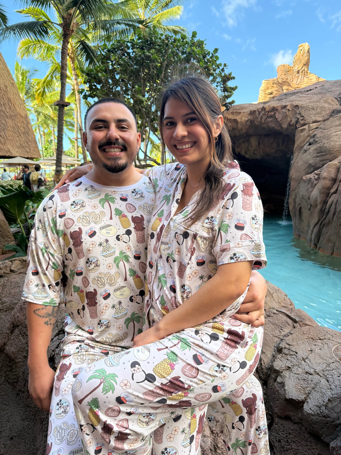 Aulani Bamboo PJ Romper/ Two Piece Sleeve Set*READY TO SHIP