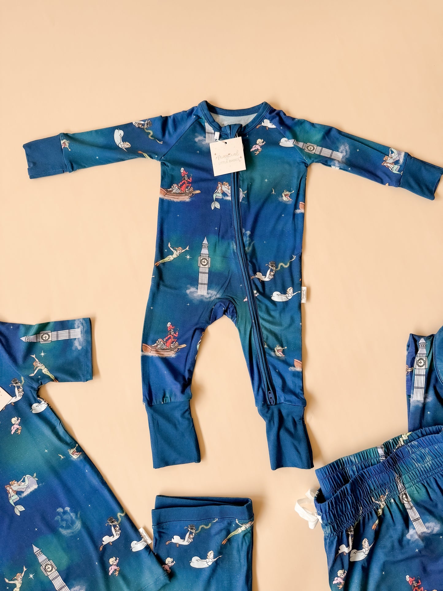 Never Grow Up Bamboo PJ Romper/ Two Piece Set*READY TO SHIP