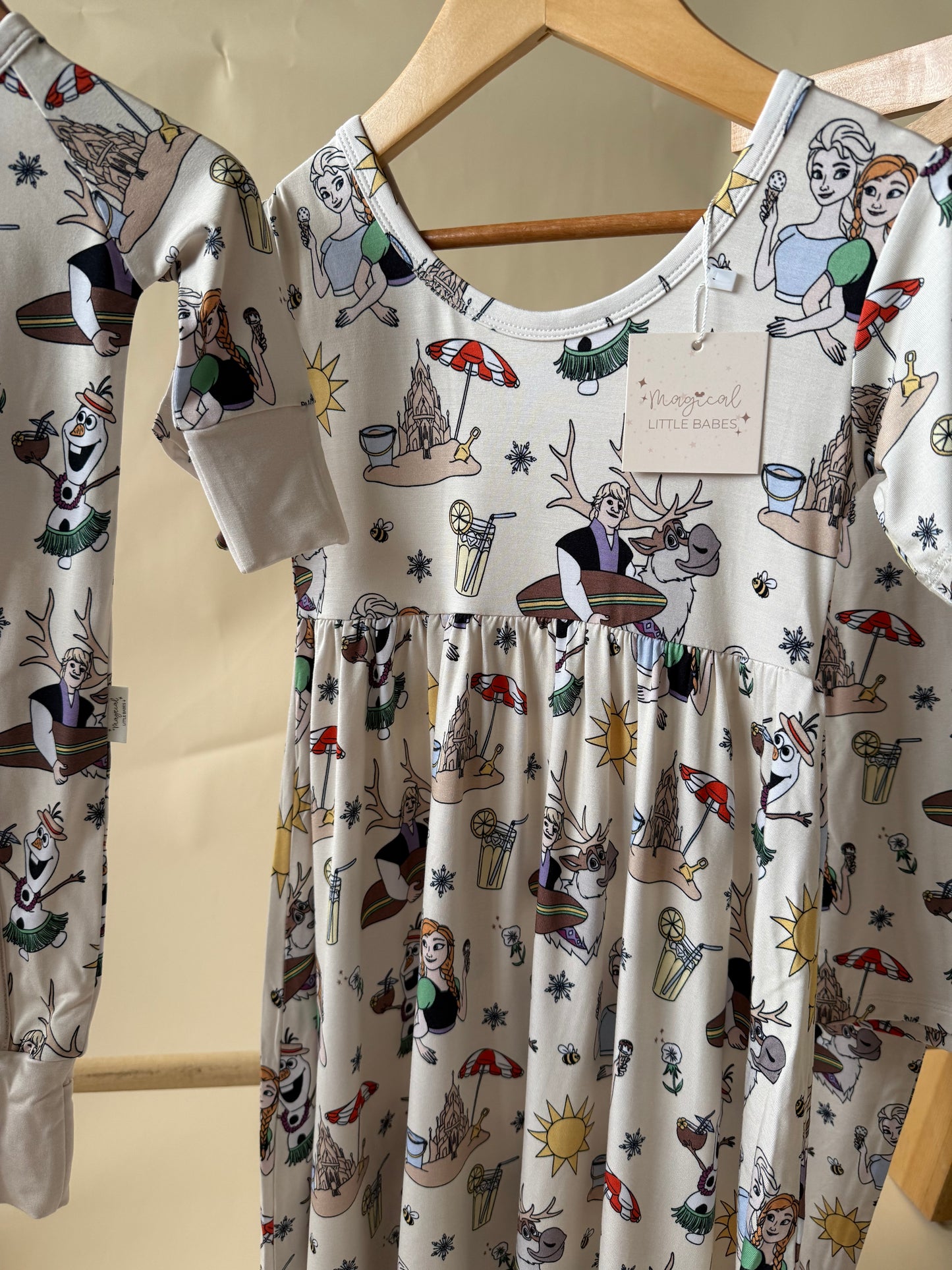 In Summer Bamboo PJ Romper/ Two Piece SHORT Sleeve Set*READY TO SHIP