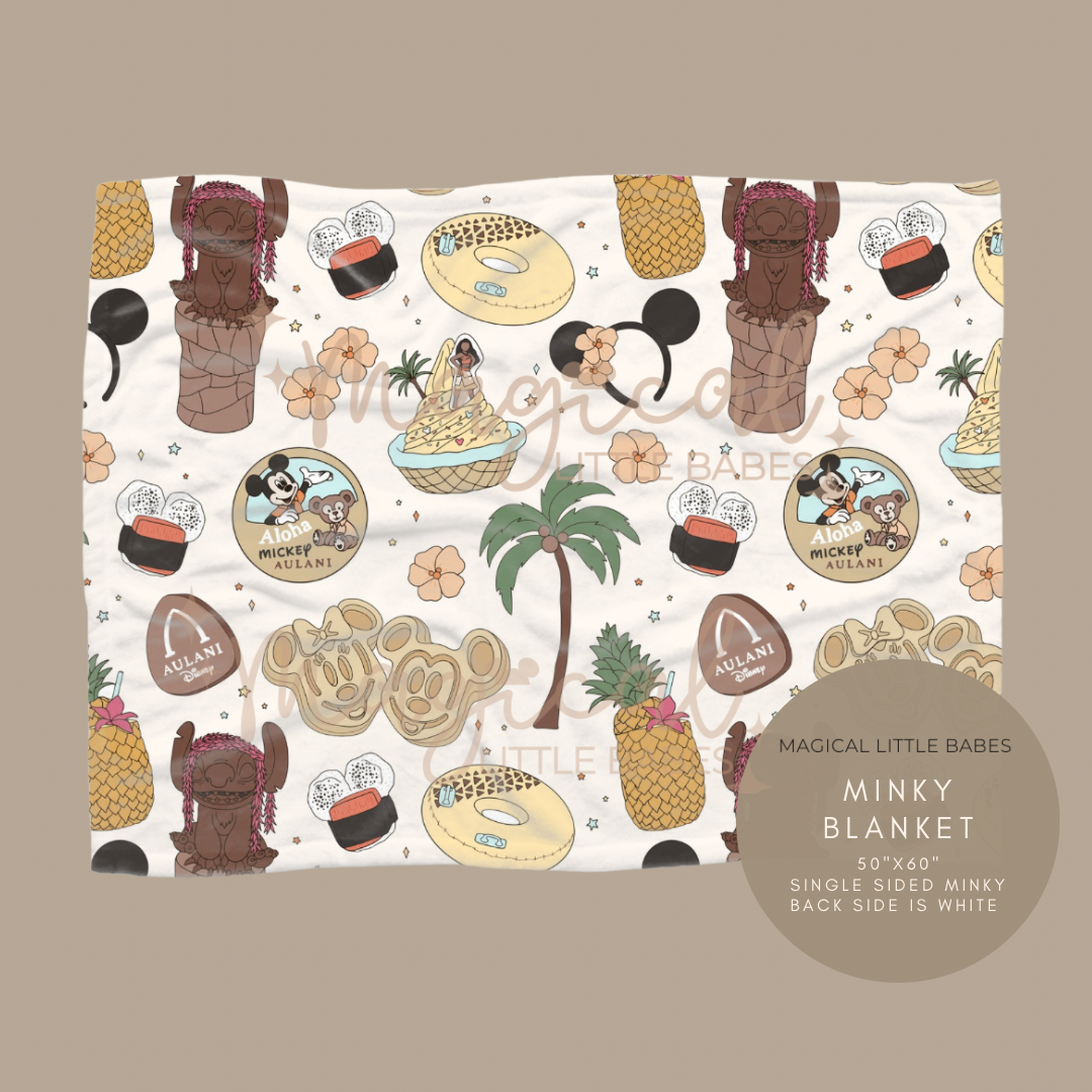 Aulani Minky Blanket *READY TO SHIP