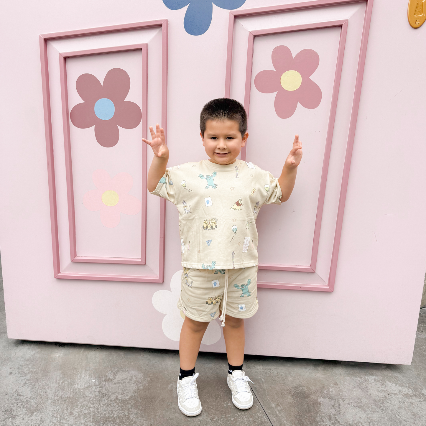 Monster Inc French Terry Oversized Two Piece Set