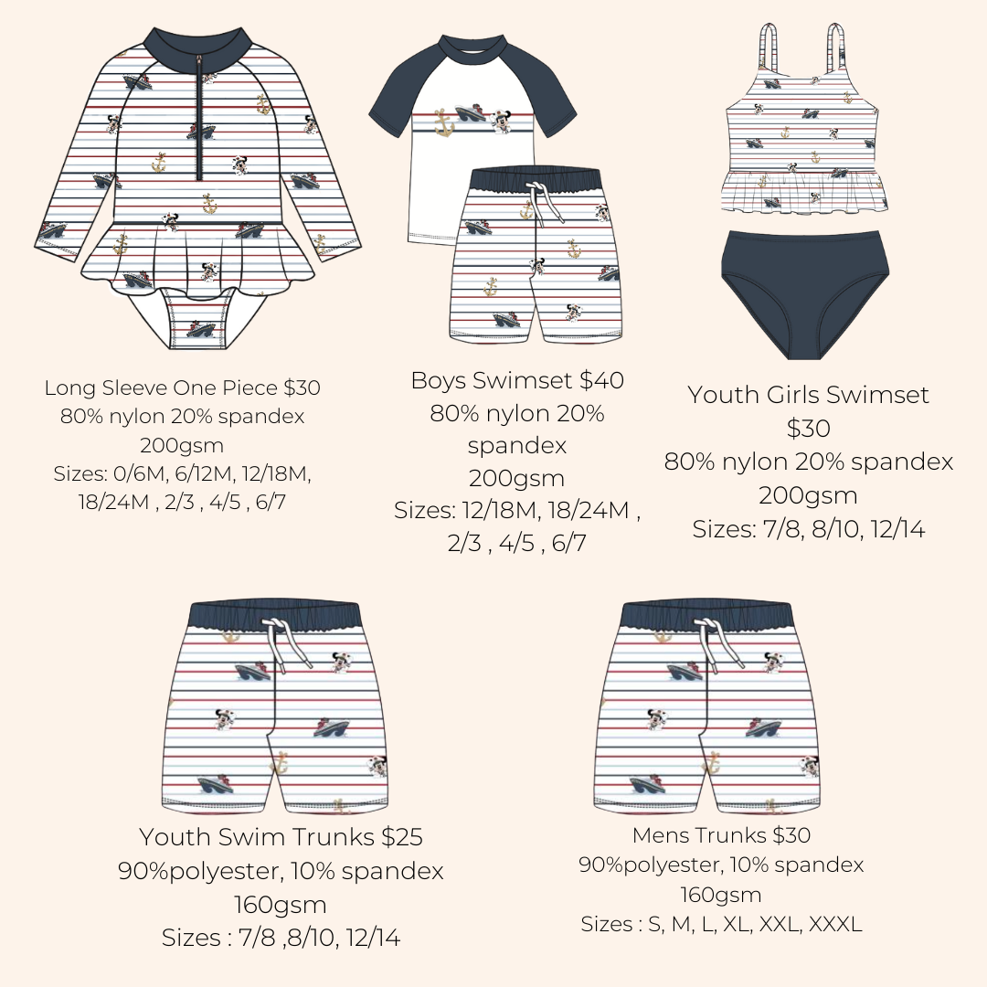 Nautical Swim *READY TO SHIP