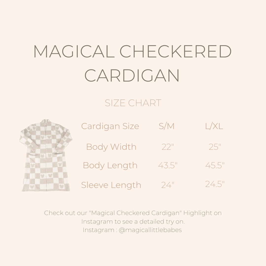 Magical Checkered Cardigan *READY TO SHIP