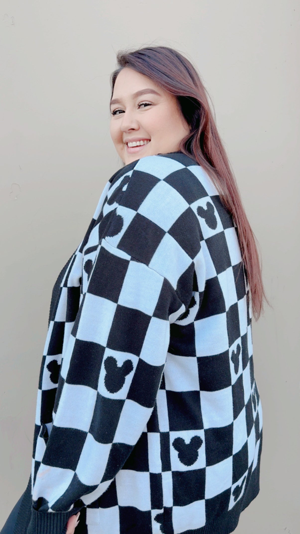 Checkered Lightweight Cardigan *READY TO SHIP