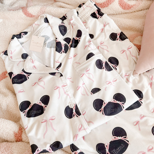 Mama Bamboo PJ Two Piece SHORT Sleeve Set*READY TO SHIP