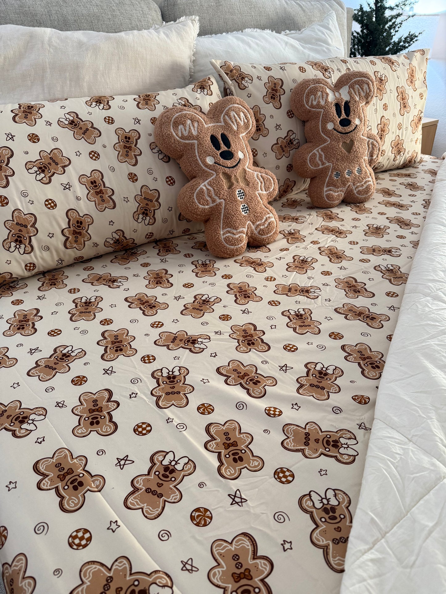 Gingerbread Bamboo Fitted Sheet *READY TO SHIP