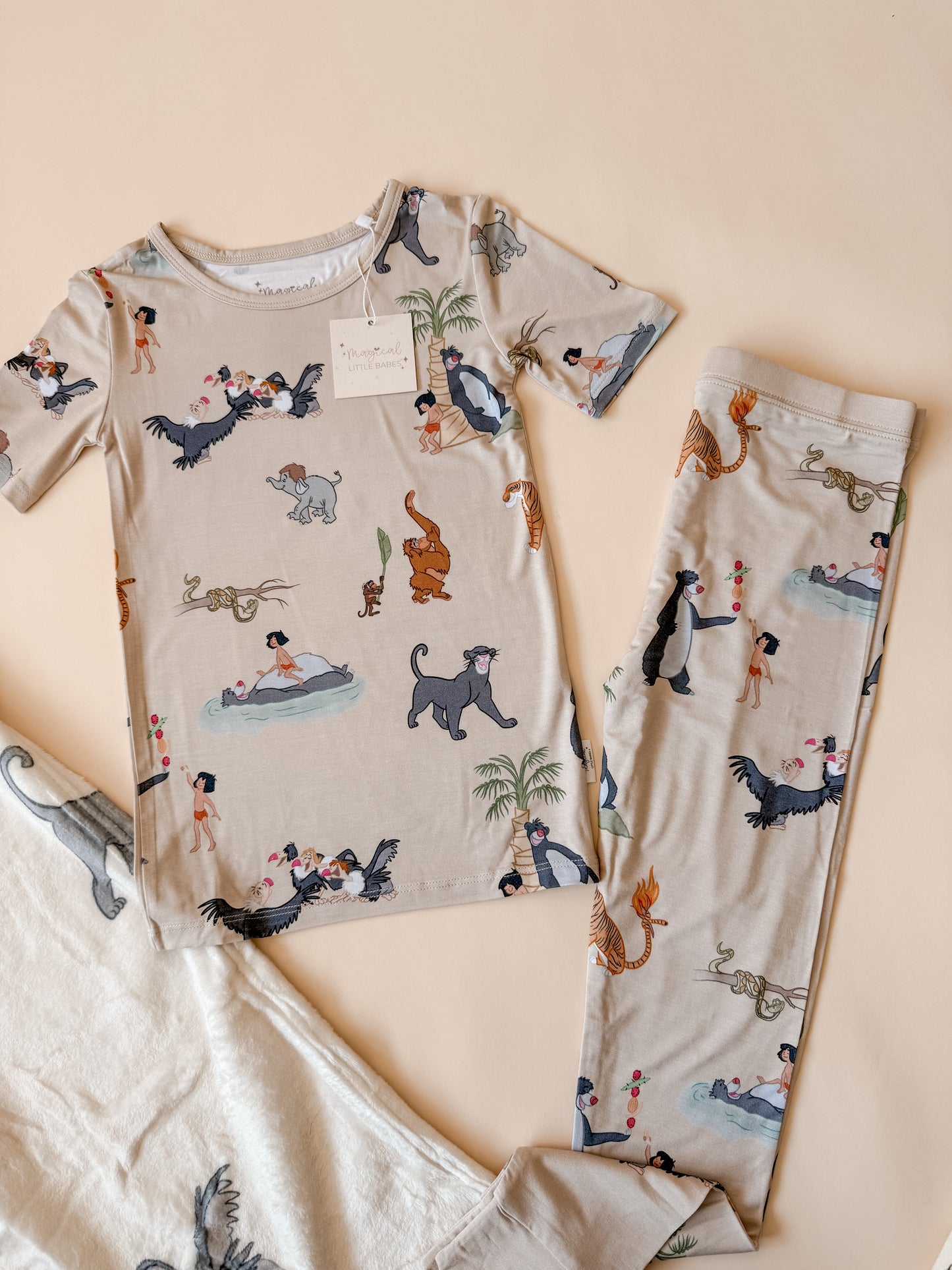 Jungle Book Bamboo PJ Romper/ Two Piece Set*READY TO SHIP