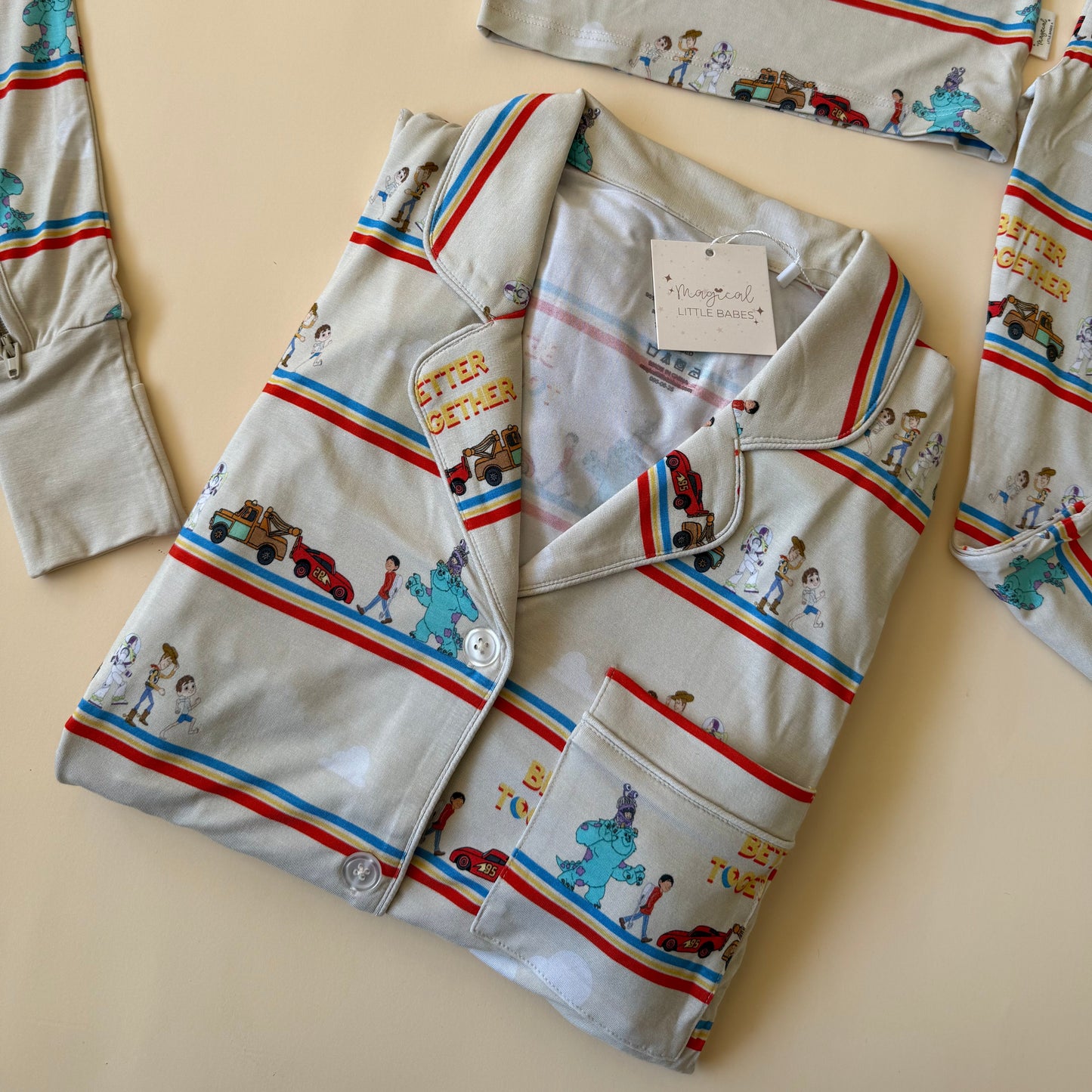 Better Together Bamboo PJ Romper/ Two Piece Set*READY TO SHIP