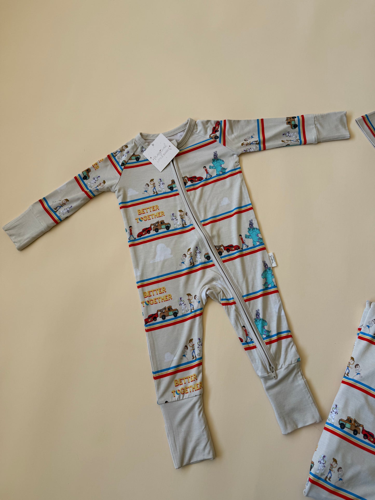 Better Together Bamboo PJ Romper/ Two Piece Set*READY TO SHIP