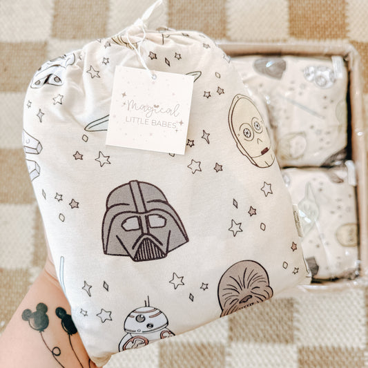 Cutest Galaxy Bamboo Fitted Sheet *READY TO SHIP