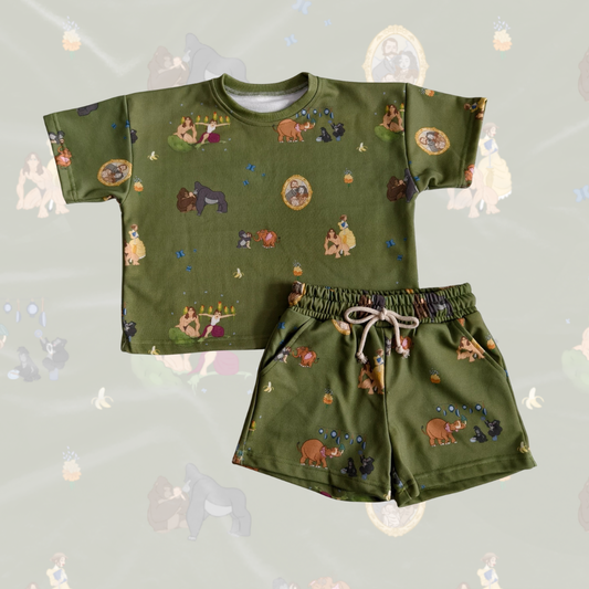 Tarzan French Terry Oversized Two Piece Set