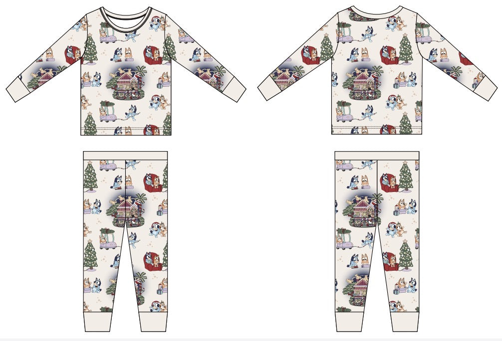 Veranda Santa Bamboo PJs *READY TO SHIP