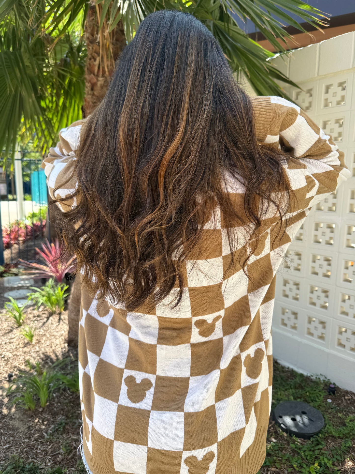 Checkered Lightweight Cardigan *READY TO SHIP