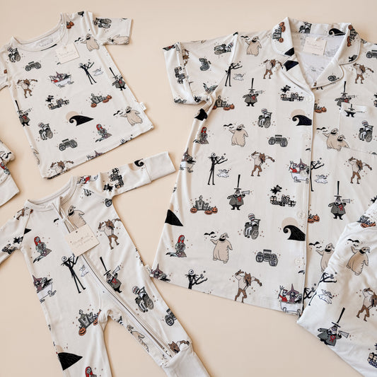 NMBC Bamboo PJ Romper/ Two Piece Set*READY TO SHIP