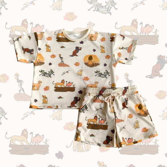 Lion King French Terry Oversized Two Piece Set