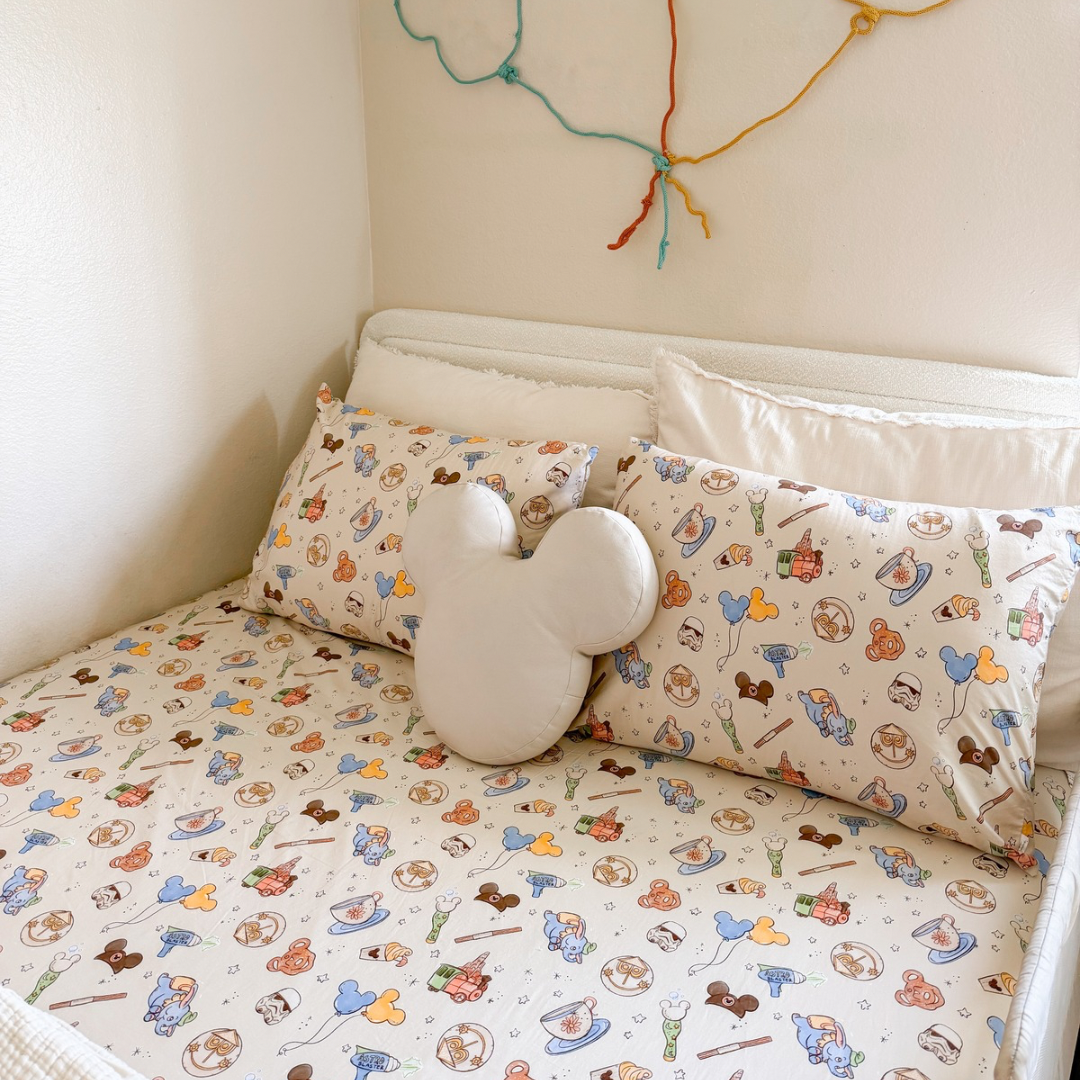 Happiest Land Bamboo Fitted Sheet