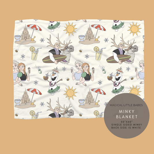 In Summer Minky Blanket *READY TO SHIP