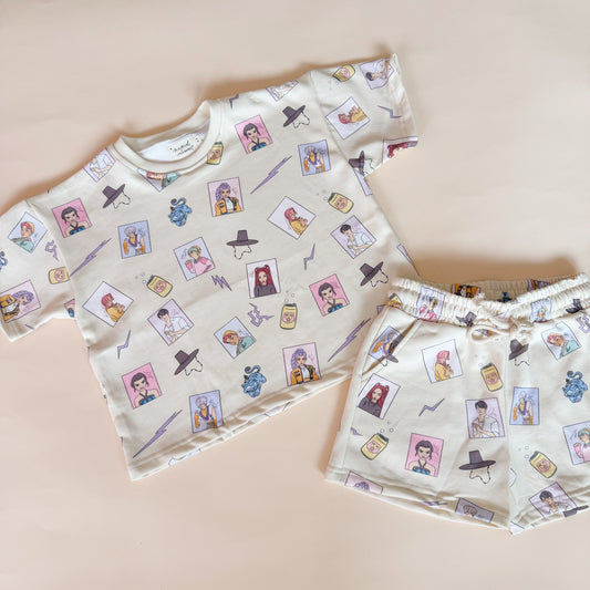 K POP French Terry Oversized Two Piece Set