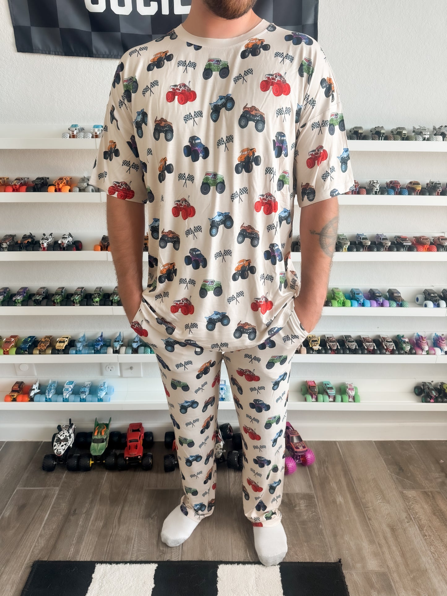 M. JAM Bamboo PJ Romper/ Two Piece SHORT Sleeve Set *READY TO SHIP