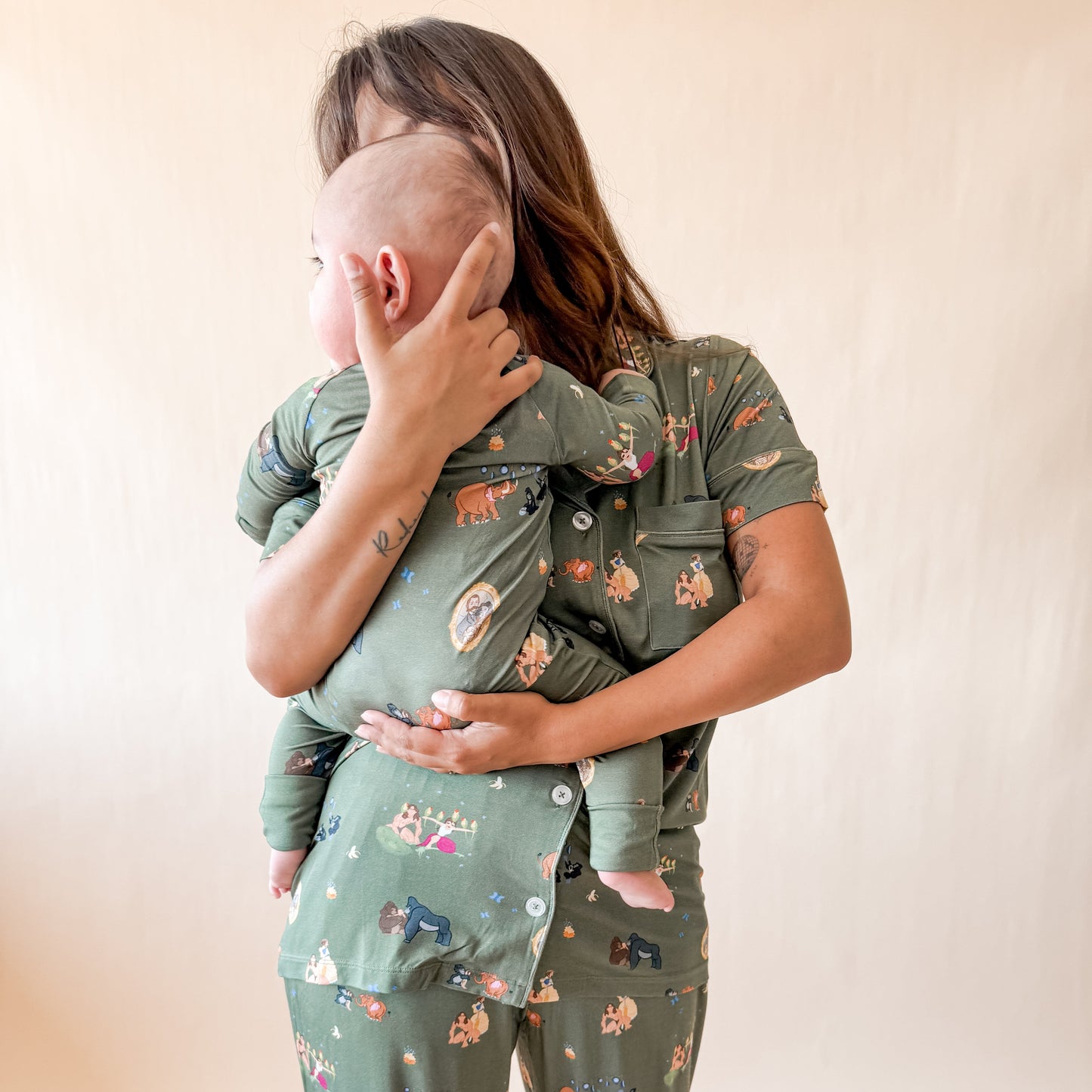 Tarzan Bamboo PJ Romper/ Two Piece Set*READY TO SHIP