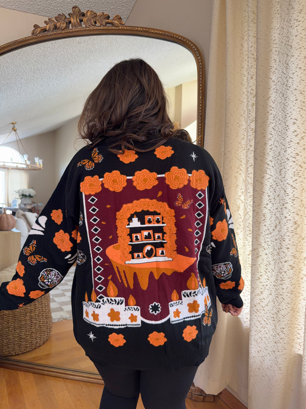 PREORDER SHIPS MID OF OCTOBER Dia De Los Muertos Lightweight Cardigan
