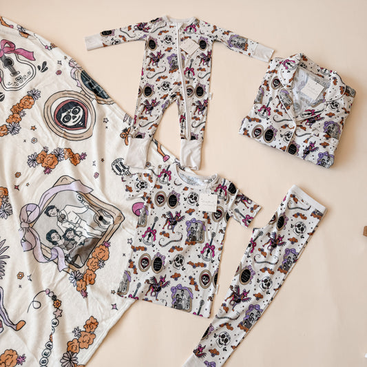 Remember Me Coco Bamboo PJ Romper/ Two Piece Set*READY TO SHIP