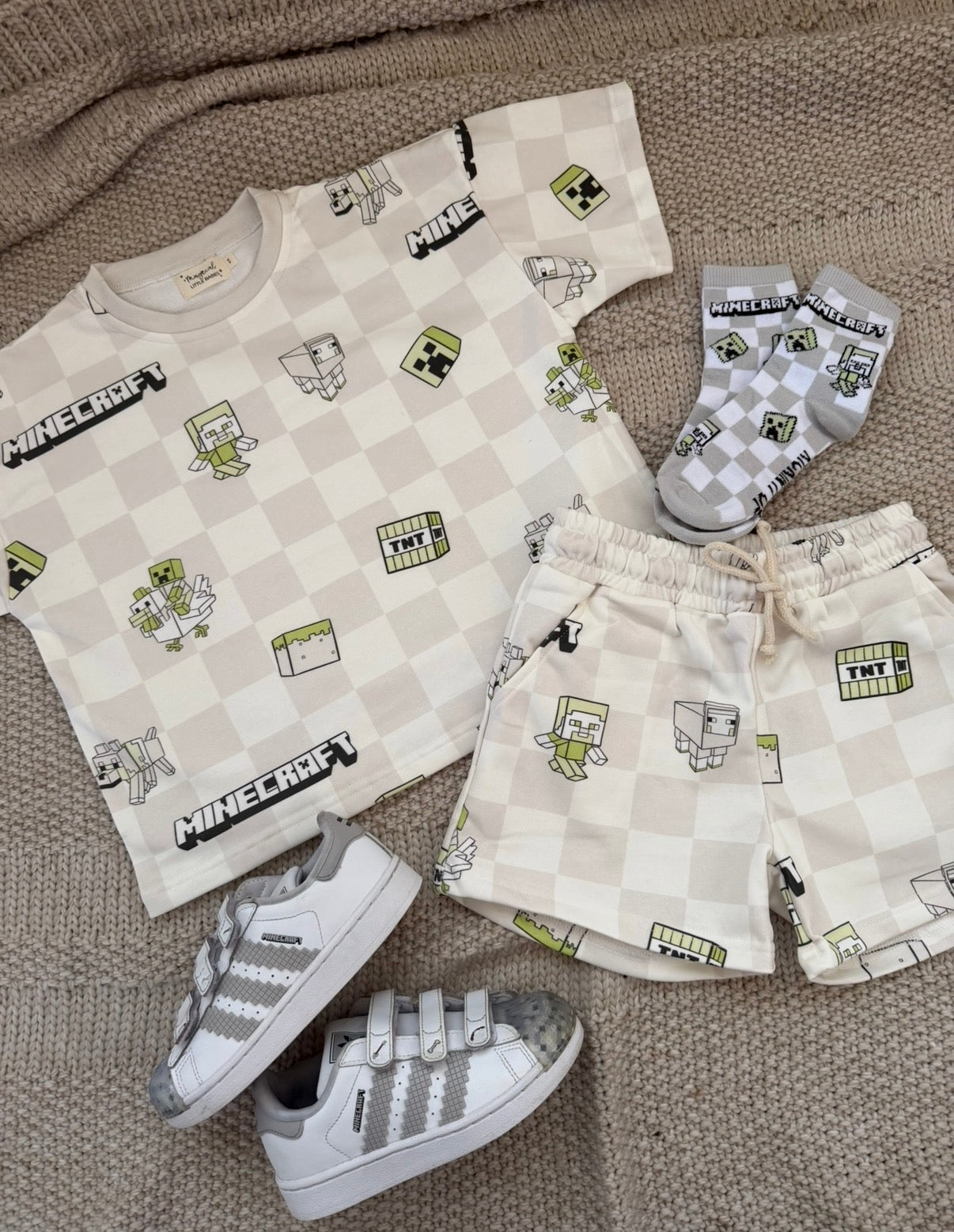 MINE CRAFT French Terry Oversized Two Piece Set