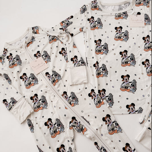 Easter Bamboo PJ Romper/ Two Piece LONG Sleeve Set*READY TO SHIP