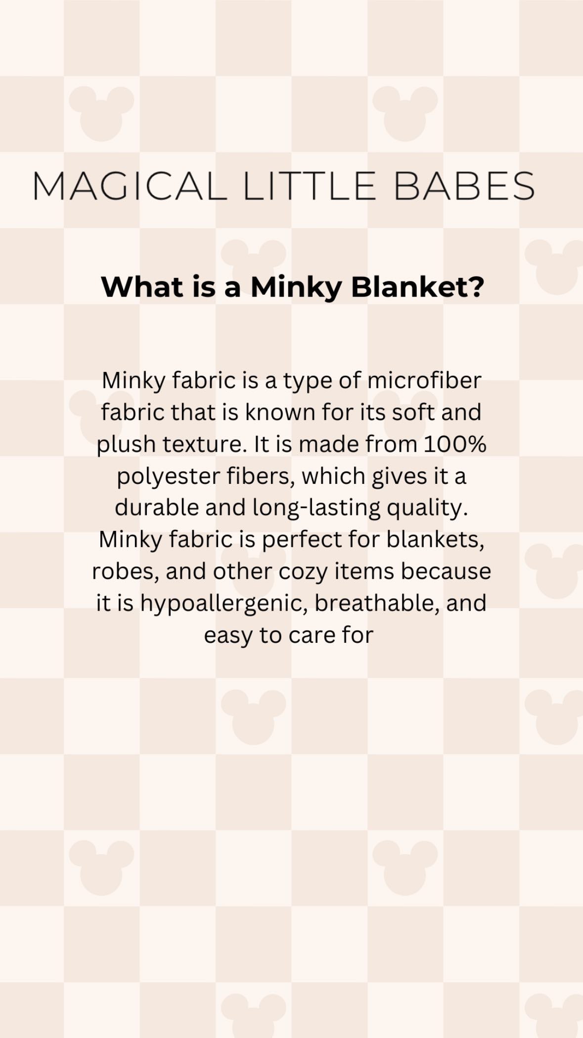 Happiest Land  Minky Blanket